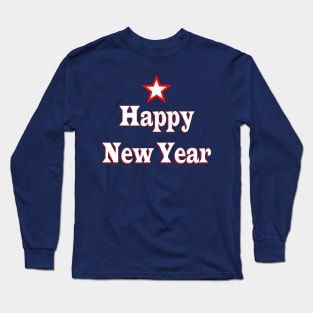 Happy New YEAR Quote unquote Long Sleeve T-Shirt